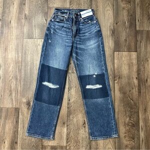 Arizona Jean Co Highest Rise Vintage Straight Blue Denim Jeans Women’s Size 0